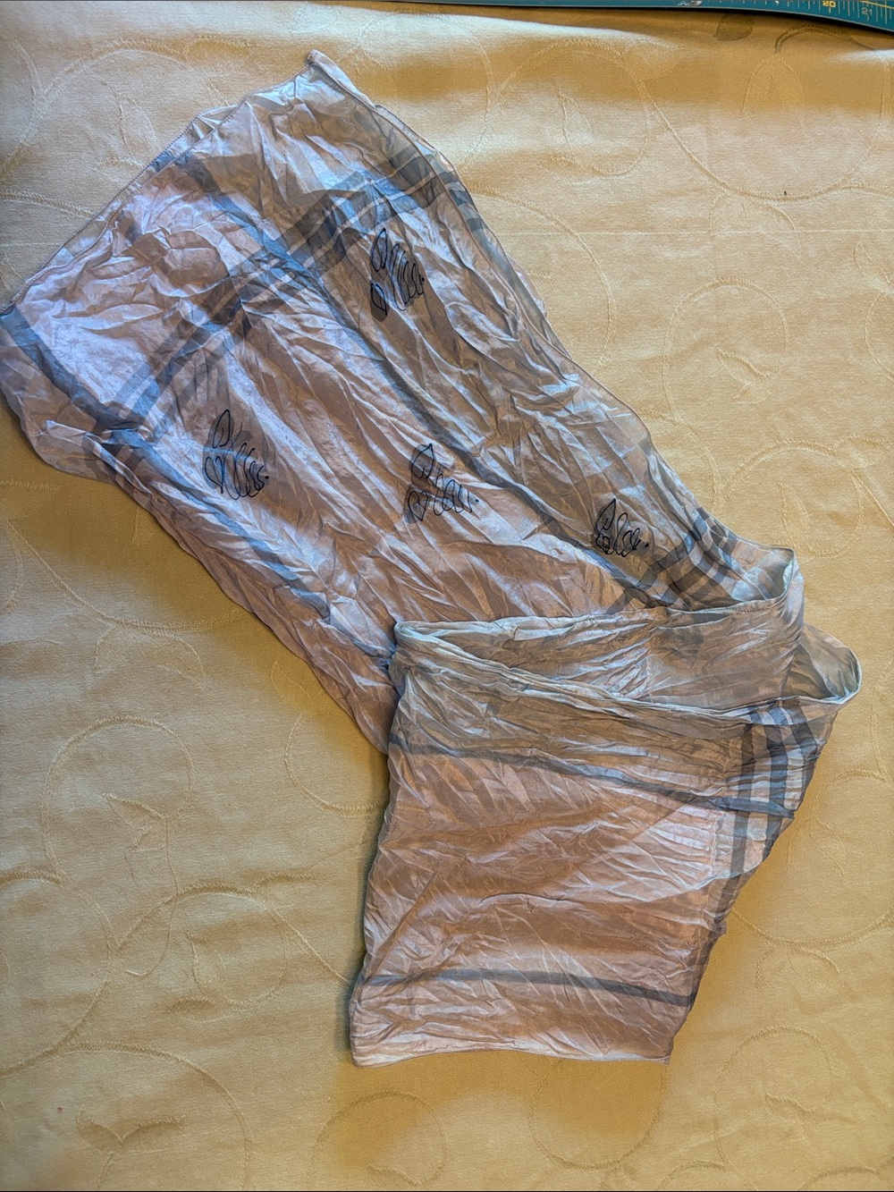 Light Gray silky scarf